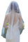 Wisafory Brautschleier Perlen Weiß Hochzeitsschleier Elegent Kirche Braut Schleier 1 Stöckig Weicher Tüll Perlenschleier Haarschmuck für Hochzeit Junggesellinnenabschied ohne Kamm 75cm