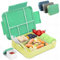 Bugucat Brotdose Kinder mit Fächern 1330ML,Lunchbox Kinder Bento Box Auslaufsicher mit 6 Fächern Besteckset,Vesperdose Frühstücksbox für Mädchen Jungen