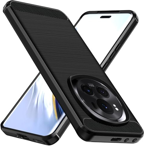 iVoler Cover per Honor Magic6 Pro/Honor Magic 6 Pro, [Protezione Antiurto di Grado Militare] Custodia Sottile Morbida in Silicone TPU Anti-Impronte Anti-Graffio Protettiva Case, Nero
