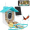 EBANKU Smart Bird Feeder with Camera - Solar Powered, Auto Capture Bird Videos & Motion for Lovers and Families