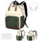 Tonyeee Wickeltasche Rucksack Baby Wickelrucksack mit Wickelauflage 25-37L Erweiterbares Große Wickeltasche Kinderwagengurten, Reise Rucksack Windeltasche Multifunktional Mommy Bag,Grün Aprikose