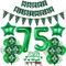 Luftballon 75. Geburtstag Dekoration Grün Tortendeko 75. Geburtstag Frauen Mann Geburtstagsdeko 75 Jahre Mann Frauen Grün Folienballon 75 Geburtstag männer Ballon 75 Geburtstags Frauen dekoration