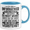 Trendation Informatiker Programmierer Pc Geschenke Ich Bin Informatiker Lustiger Nerd Programmierer Becher (Blau)