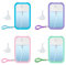 YOKAMIRA 4 PCS 50ml Card Spray Bottles - Refillable, Portable, Ultra-Thin Perfume Atomizer Vials, Travel-Friendly Empty Bottles for Alcohol, Hand Sanitizer, and Cosmetics