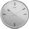 Mebus Wanduhr TinyTime mit römischen Ziffern | Wanduhr ohne Tickgeräusche | Durchmesser 25 cm | klassisches Zifferblatt in Grau | Gehäuse und Akzente in Anthrazit, 19780