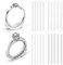Mabor 20 Stück 4 Stile Ring Verkleinerung, Transparent Ring Size Adjuster Unsichtbar Ringverkleinerer Ringgrößenversteller für Lose Ringe Enger Machen Ringeinlage zum Verkleinern für Jede Ringgröße
