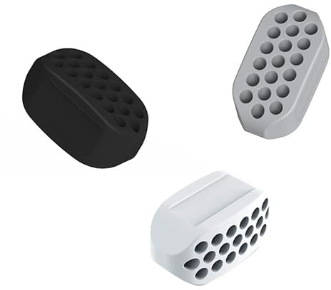 INF 3er-Pack Kiefertrainer Jawline Exerciser Silikon, Für straffere Konturen, Stärkt die Gesichtsmuskulatur, Einfach zu verwenden, Silikon, 3x1,6x1,5 cm