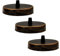 LEDSone 3PCS Ceiling Rose Pendant Cable Grip Clamp Plate for Light Fitting 120mm Multi Colour Ceiling Rose with Accessories (Brushed Copper)