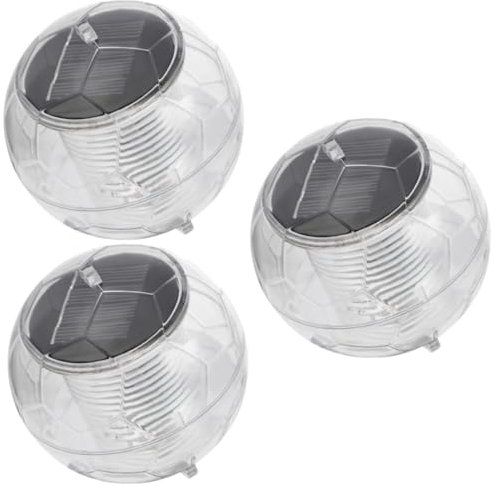 Yardwe 3st Schwimmende Lichter Schwebendes Solarlicht Dekorative Poolbeleuchtung Solarlampe Im Freien Led-poolbeleuchtung Solarleuchten Für Draußen Outdoor-dekor Led-dekor Weiß Acryl
