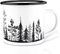 Ligarti® Emaille Tasse (leicht & robust) | Design Cup, Camping Becher handveredelt in Deutschland | Kaffeetasse, Emaillebecher