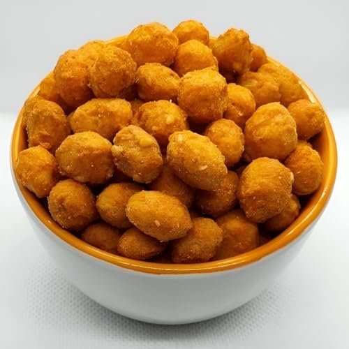 Chilli Coated Peanuts 1kg – Spicy Hot Pea Nuts Sweet Chili Flavoured Crispy Crunchy Covered Peanut Crackers Penuts Cracker Bulk Pub Party Nut Snacks (Packaging May Vary) PURIMA