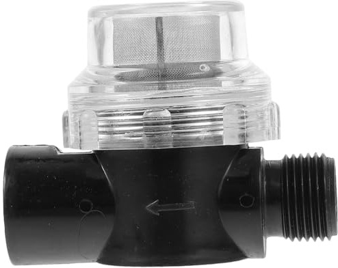 Hoement Filtro Acqua In-line con Rete Mesh Filtro Pre-purificatore Trasparente Facile da Installare e Pulire per Pompe e Irrigazione Casa