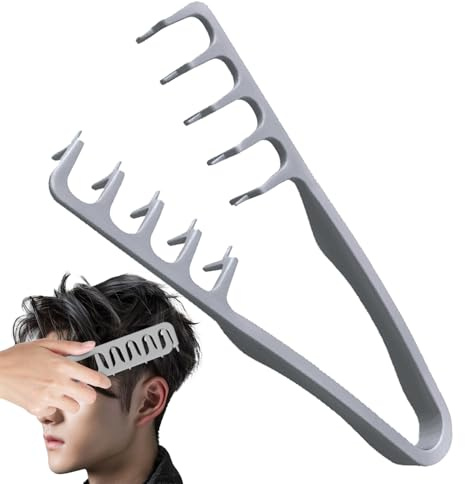 Textur Styling Kamm, Haarstyling-Kamm Mit Breiten Zähnen Für Volumen, Texture Comb, Volumen Lockenkamm Naturlocken Haarkamm Männer, Bangs Seam Grooming Zubehör