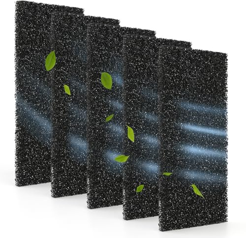 TGHongKy 5 PCS Filtri Carbone Attivo per Gatti 24cm*11cm*1cm Filtro a Carbone per Deodorante Filtri di Ricambio per Lettiera per Gatti