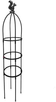 Gartenspalier 1 Set Kletterpflanzen-Spalier, Gartenstützkäfige for Blumenpflanzen, Kletterstützrahmen, Spalier, DIY-Reben, Topfpflanzenständer(A Black 120cm)