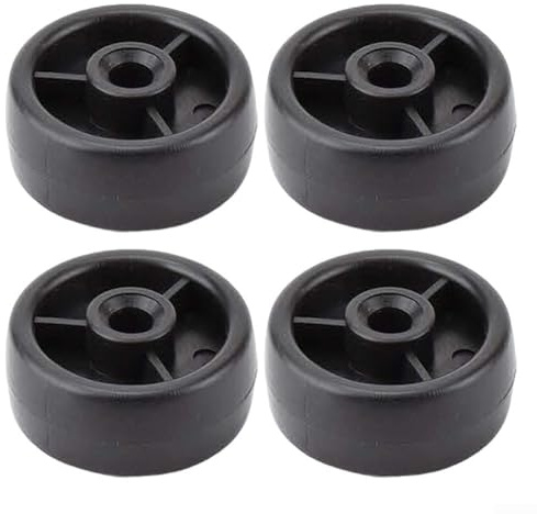 Comgooldool 4er-Pack Nylon-Rollen für Laufbänder und Heimtrainer, 50 mm OD × 18 mm dick × 8 mm ID Achse, geräuscharm, bodenschonend, verschleißfest, für die meisten Zuhause