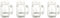Kikkerland Mason Jar Shot Glass, Set of 4
