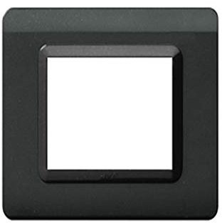 Placca Ave 44Py03Gsl Tecnopolimero 44 3 Moduli Grigio Scuro Lucido