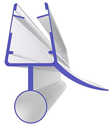 Ersatzdichtung 60cm 600mm für 5mm, 6mm, 7mm und 8mm 8863 Glasstärke Duschdichtung Wasserabweiser Ersatzdichtung Duschprofil Duschtürdichtung