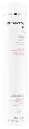 Medavita | Velour Beruhigendes Shampoo 250 ml, Hautreinigendes Shampoo zur häufigen Anwendung, pH 5,5, Made in Italy