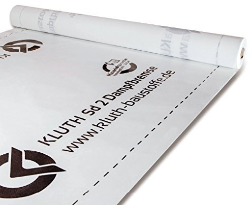 Kluth SD 2 Dampfbremse flexibel strapazierfähig feuchtigkeitsregulierend SD-Wert 2m - 75m² (1,5m x 50m)