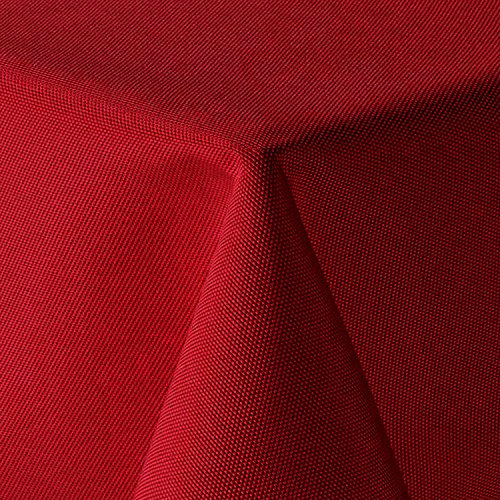 amp-artshop Tischdecke Leinen Optik Eckig 130x300 cm Rot - Farbe, Form & Größe wählbar mit Lotus Effekt - (E130x300Rot)