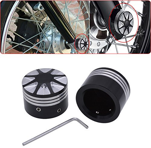TUINCYN moto asse anteriore copertura tappo dado bullone decorativo kit Hardware per Harley Softail Touring Road King Glide Fltr (1 set)
