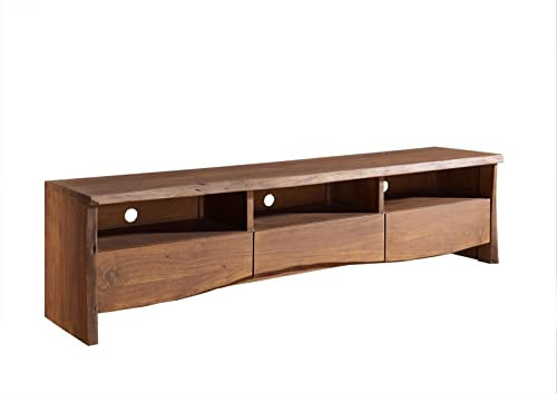 Meuble TV - Bois Massif d'acacia laqué (Brun) - Pure Acacia #209