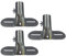 Heavy Duty Metal Broom Brush Handle Bracket with Adjustable Brace Diameter to Support Fixed Push Broom Handles (3)