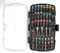 Barbarossa Screwdriver Bit Set with 35 Multi-Size Colour Coded Screw Bits, Electroplated Steel, Magnetic Bit Holder Phillips (50mm x PH1, 2, 3 and PZ1, 2, 3), Case Included, Magnetic Driver Kit