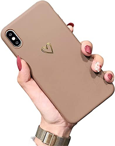 Ubeshine Hülle für iPhone XR, Hülle Case für iPhone XR Kreatives 3D Muster Schutzhülle Ultra dünn TPU Silikon Handyhülle Bumper für iPhone XR Mode Chic Bling Herz Kratzfest Schutzhülle für iPhone XR