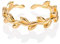 namana Verstellbarer 925 Sterling Silber Zehenring für Frauen, Gold Zehenringe mit Blattmuster und Ranken, Midi & Pinky-Ringe für Damen und Teenager, Mädchen