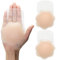JOEEOS Cache-tétons A-D Cup - En silicone - Réutilisable - Grande taille - beige - C/D 12 cm