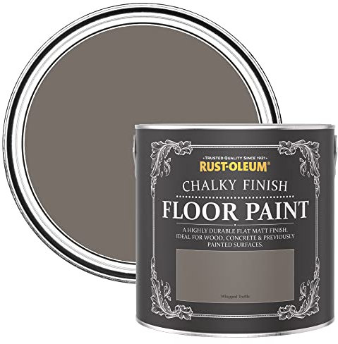 Rust-Oleum Brown Scratch-Resistant Floor Paint in Matt Finish - Whipped Truffle 2.5L