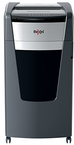 Rexel Aktenvernichter Momentum Extra XP426+, Partikelschnitt, 29-26 Blatt A4 (70-80 g/m²) Kapazität, Sicherheitsstufe P4, Anti-Papierstau-Technologie, 120L Abfallbehälter, schwarz, 2021426XEU