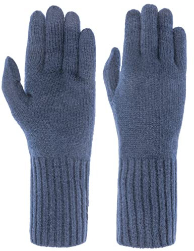 Seeberger Cashmere Fingerhandschuhe Handschuhe Damenhandschuhe Damen - Winter Herbst-Winter - One Size blau