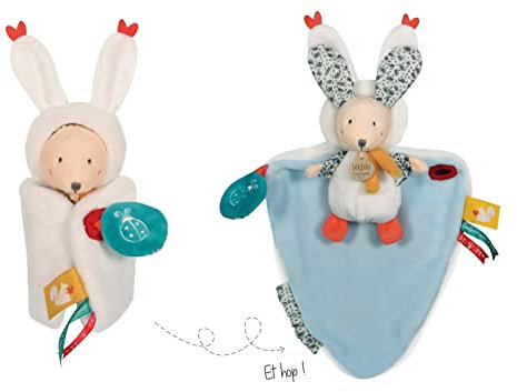 Doudou et Compagnie - DC3953 Kuscheltier Hase, 25 cm, Weiß