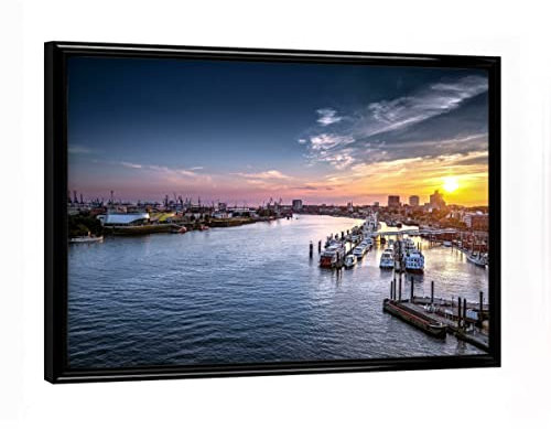 artboxONE Poster mit schwarzem Rahmen 18x13 cm Städte/Hamburg Hamburg 8 - Bild Hamburg Boot Cap san Diego