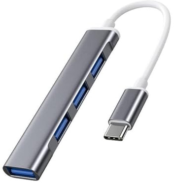 Tec-Digi USB C Hub, Slim Type C to 4 Port Ways USB 3.0 Adapter Data Extender Hub USB Splitter Compatible with Thunderbolt 3 Macbook Pro M1 Air 2020, iPad Pro Air, XPS 13/15