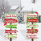 10 Stück Nordpol-Hof-Schilder, Weihnachts-Rasen, Outdoor-Dekoration für Weihnachten, Winterurlaub, Kunst, Weihnachtsmann-Werkstatt, Hof, Rasenschild, mit Aufschrift Let It Snow, Hofpfähle mit