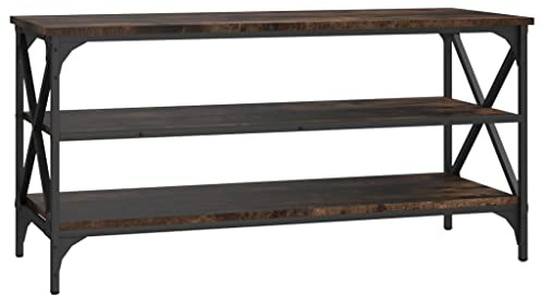 vidaXL TV Schrank Lowboard TV Möbel Tisch Board Sideboard Fernsehschrank Fernsehtisch HiFi-Schrank Wohnzimmer Räuchereiche 100x40x50cm Holzwerkstoff
