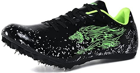 Zapatillas de atletismo con pinchos para adolescentes Zapatillas de trail running profesionales para hombres con 8 pinchos de clavos desmontables para competición de entrenamiento Zapatillas atletismo