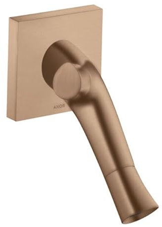 hansgrohe AXOR Starck Organic 2-Griff-Waschtischmischer Unterputz, Wandmontage, 12015310, Farbe: Brushed Red Gold