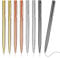 Kugelschreiber, 8PCS 1.0mm glattes Schreiben Kugelschreiber Punkt schwarzer Tinte Kugelschreiber schnell trocknend Schreibstift Kugelschreiber für Büro Schule liefert (Roségold+Gold+Grau+Silber)