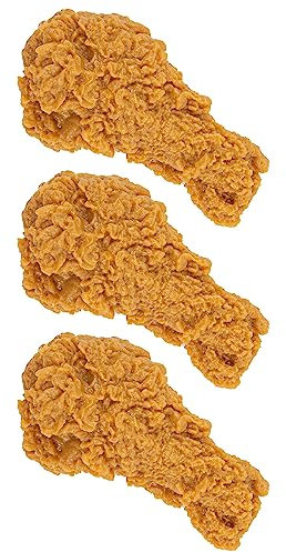 AUEAR, 3 Stück künstliches gebratenes Hühnerbein simuliert, lebensecht, gefälschtes Huhn für den Heimmarkt Display Küche Dekoration