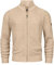 Indicode Herren INLayton Strickjacke mit Stehkragen und Reißverschluss | Cardigan Feinstrickjacke für Männer Irish Cream, L