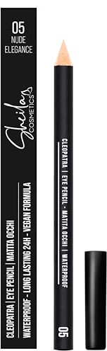 Sheila Cosmetics Cleopatra, Matita Occhi Waterproof, Texture Morbida e Sfumabile, Lunga Durata 24h, Oftalmologicamente Testata, 100% Made in Italy (05 Nude Elegance)
