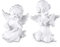 Goetland Cherub Lesebuch Engel Figur Deko Baby Engel Statue Schutzengel Figur Egelfigur Engel für Garten Damen Kinder Kunstharz 11 cm Weiß