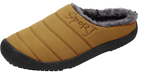 Sweeper Slippers for Women Shoes For Womens Indoor House Slip On With Cotton Slipper Socks Womens Thick (B, 6.5)