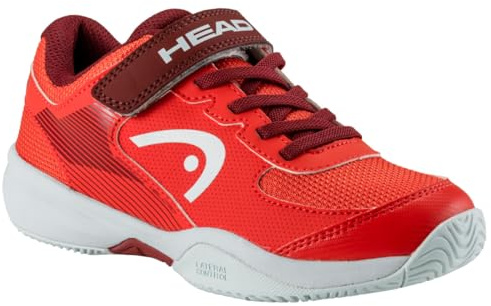 Head Sprint Strap 3.0 Kids Tennisschuhe, Orange/Dunkelrot